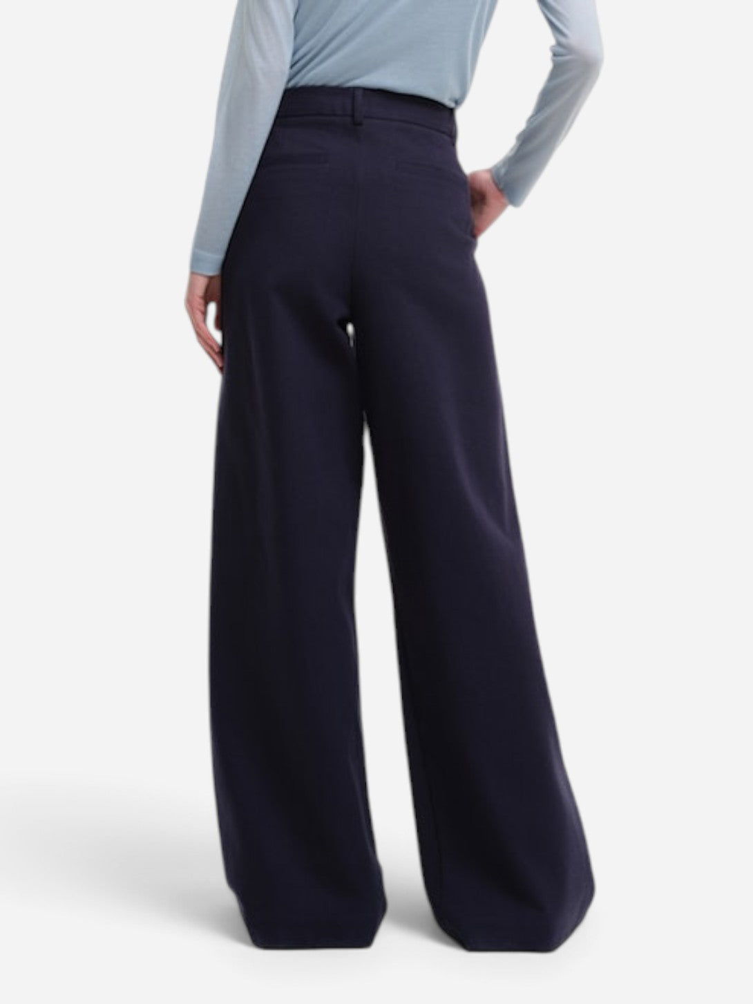 Navy Pansmokey Pants Womens Relaxed Fit Trouser Pants Our Sister Clothing