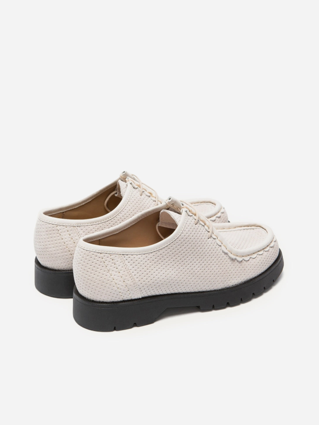 Blanc Padror V Dots Kleman White Tyrolean French Shoewear