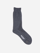 Charcoal Organic Cotton Pique Dress Sock