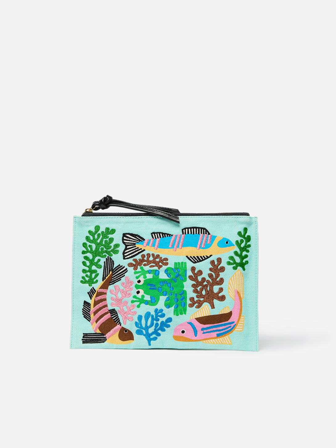 Splash Pastel Embroidered Pouch Embroidered Logo Inoui Editions