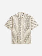 Ecru Nancy Clerk Shirt Mens Button Up Short Sleeve Woven Shirt Pattern Percival Clothing 