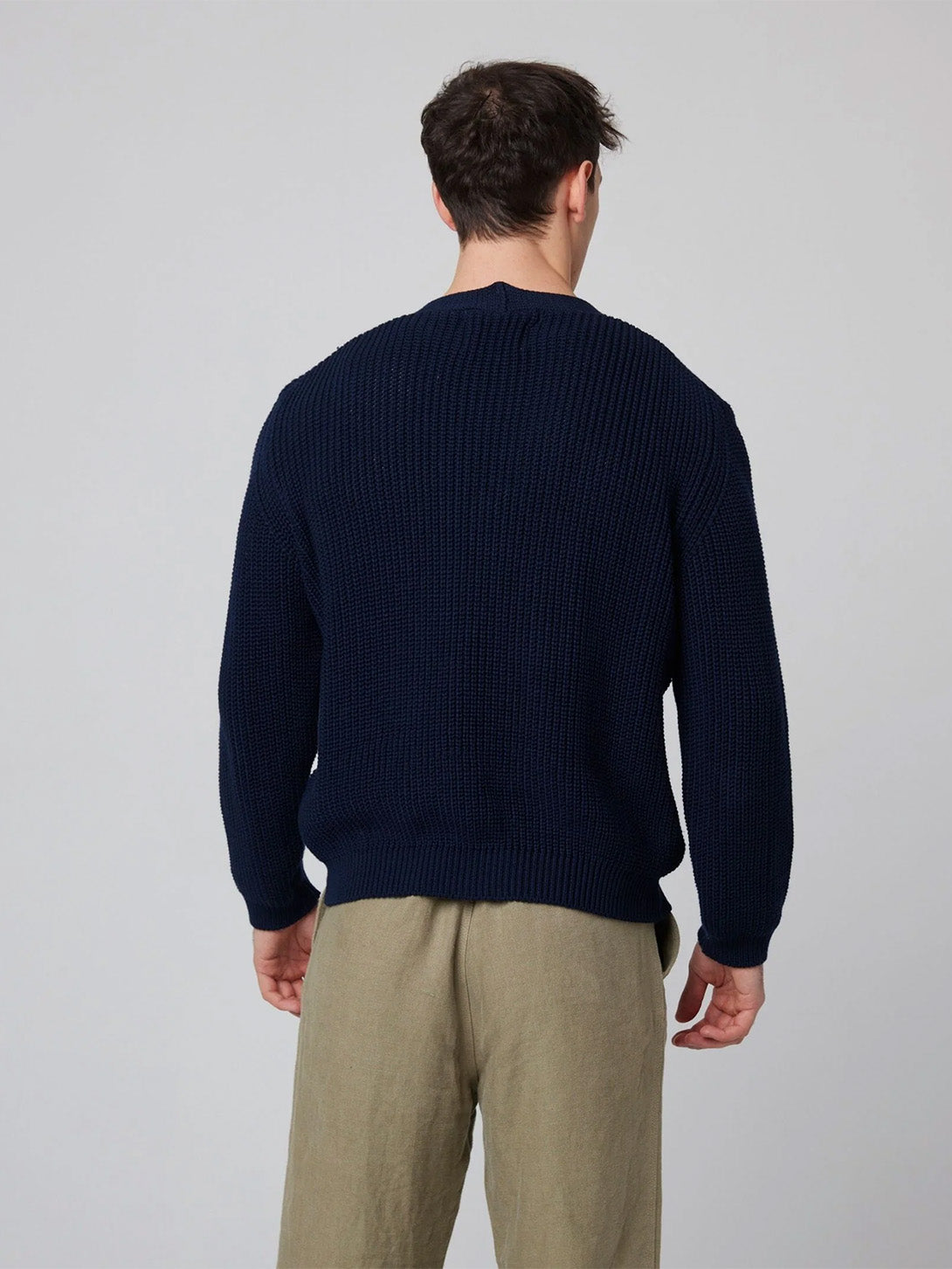 Navy River Cardigan Peregrine Clothing Cotton Cardigan Mens 