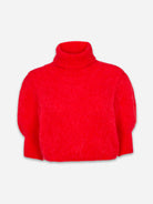 Lipstick Red Piro Rollneck Alpaca Pullover American Dream Womens Turtleneck Pullover Sweater 