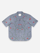 EMB 19 Chambray Ronen - Craft Collection Kardo Camp Collar Mens Shirt 