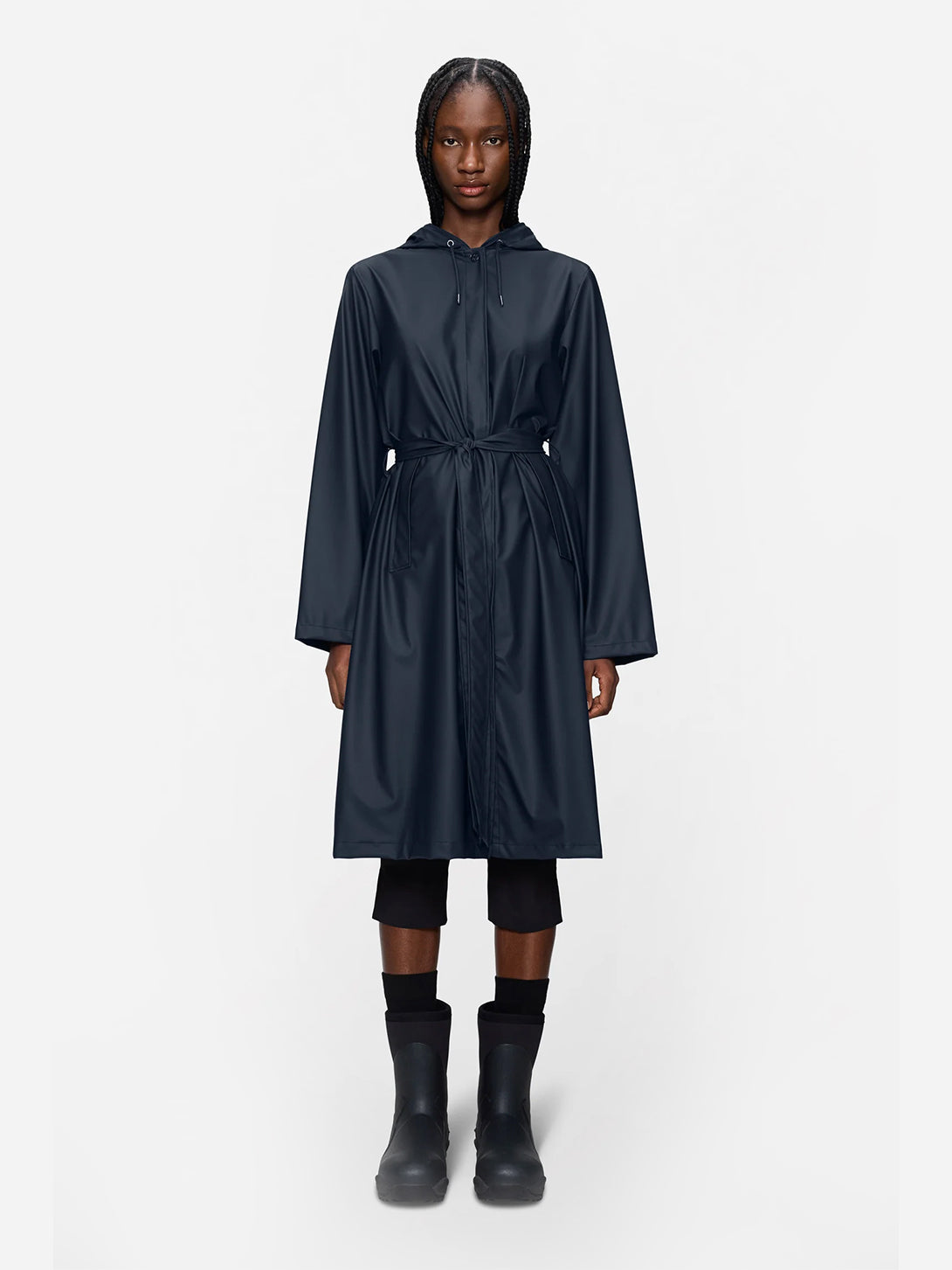 Navy A Line Longer W Jacket W3 Womens Weatherproof Long Coat Rains 