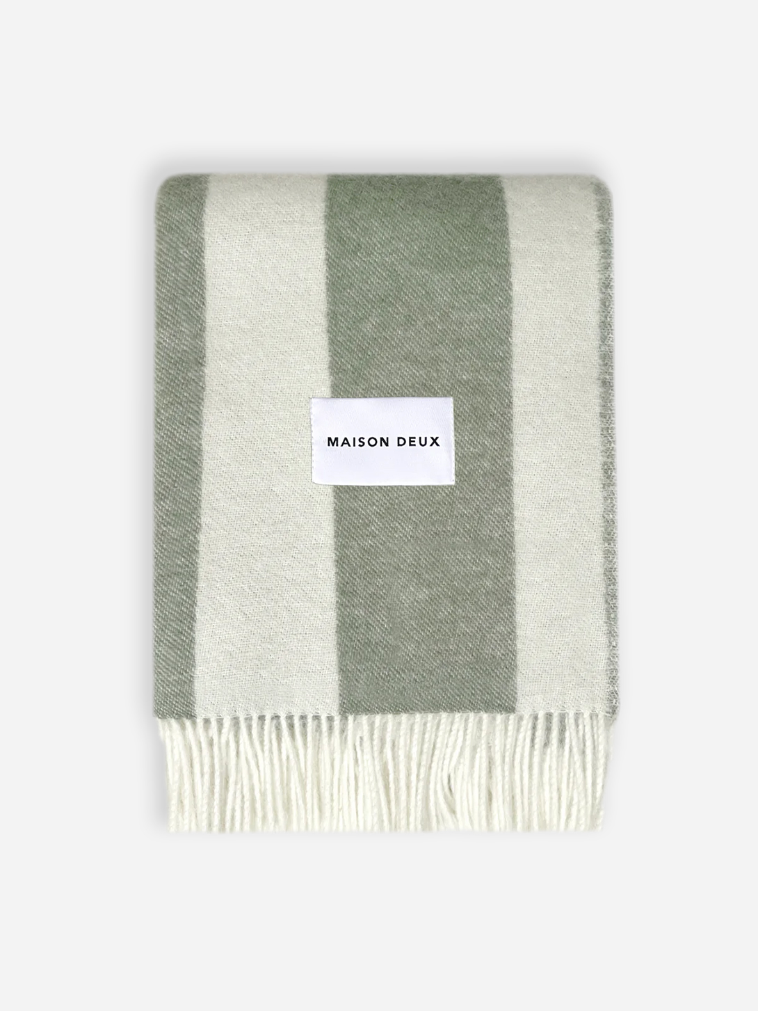 Agave OliveRough Stripe Blanket Maison Deux Blanket Couch Home Decor 