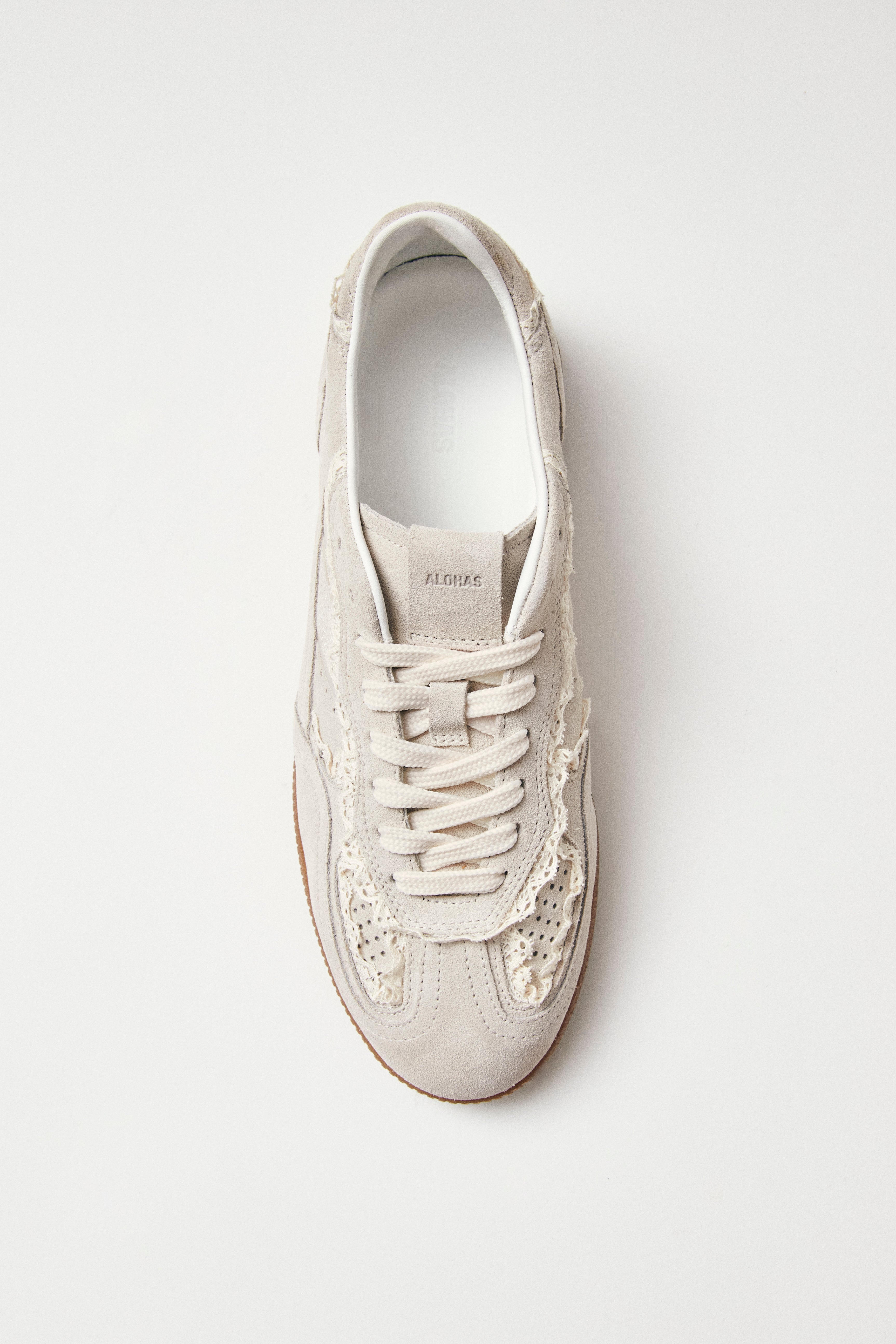 Cream Tb.490 Crochet Mens Alohas Sneakers Mens Shoes 