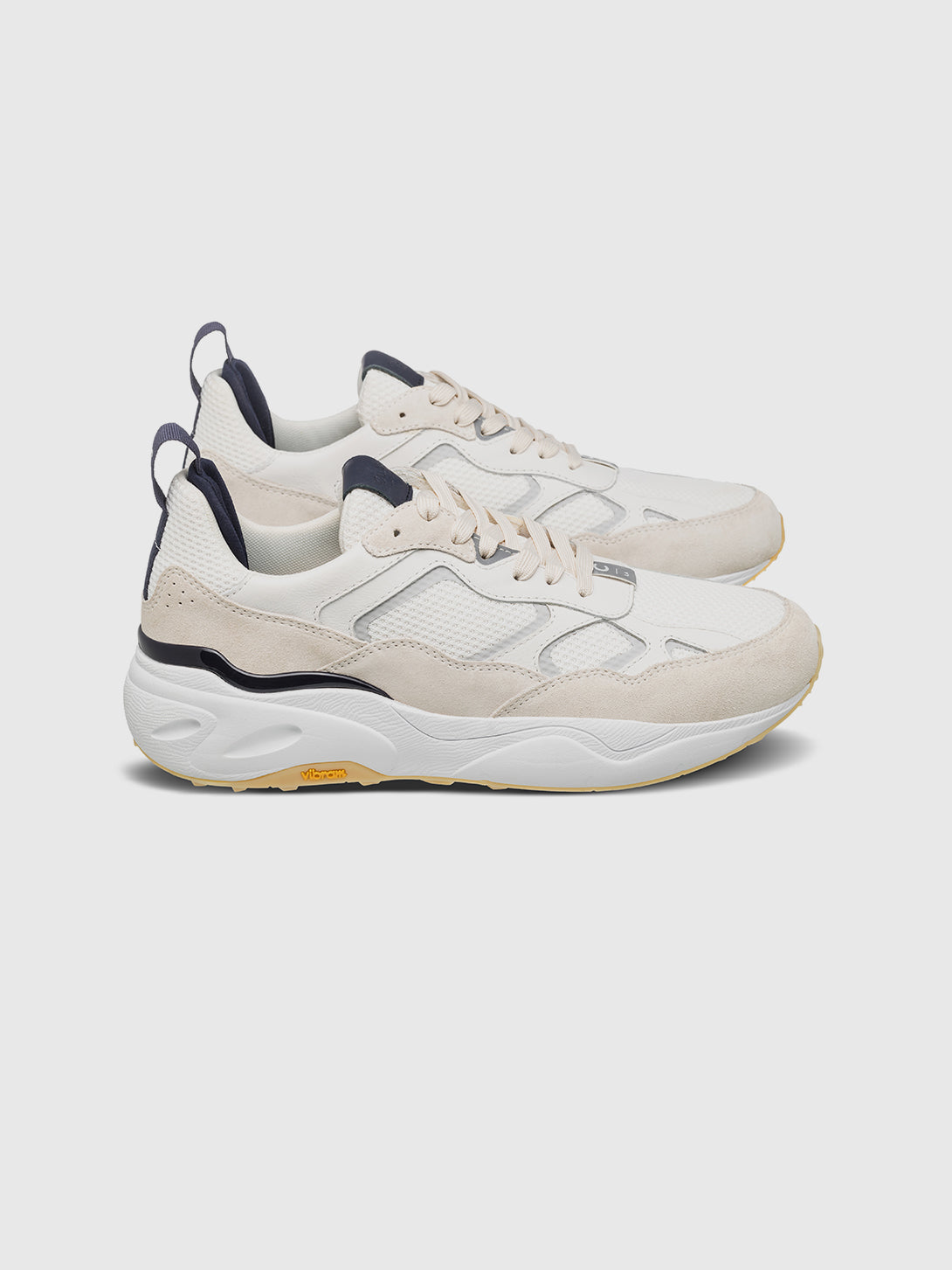 White Off White Navy Salazar Clae Sneakers Clae Footwear Los Angeles 