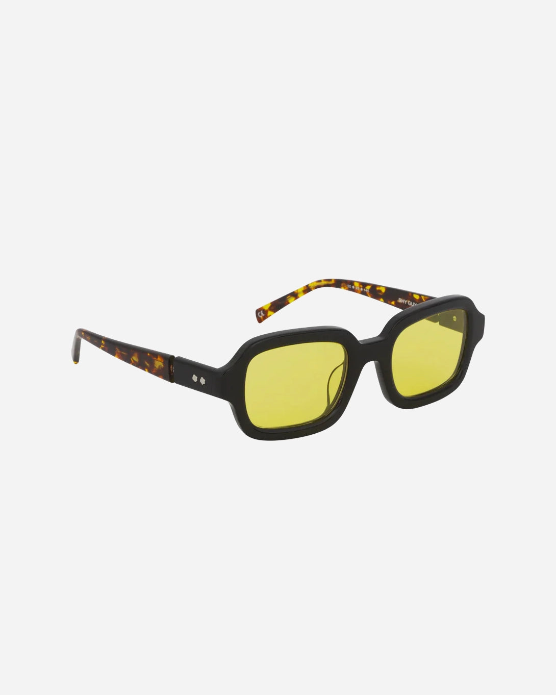 Black/Yellow Tint Shy Guy Bonnie Clyde Sunglasses