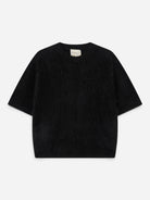 Black Oversized Brushed T Shirt Womens T Shirt Jumper1234