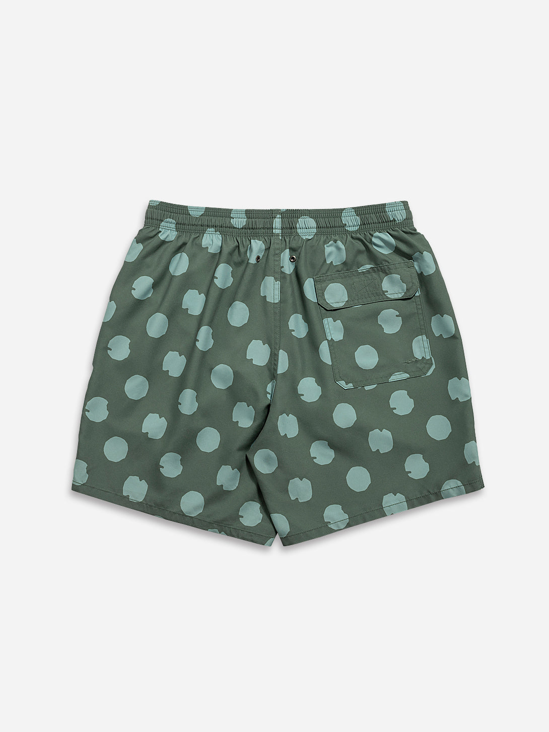 Balsam Green Pr Men's Swim Printed Twill Shorts