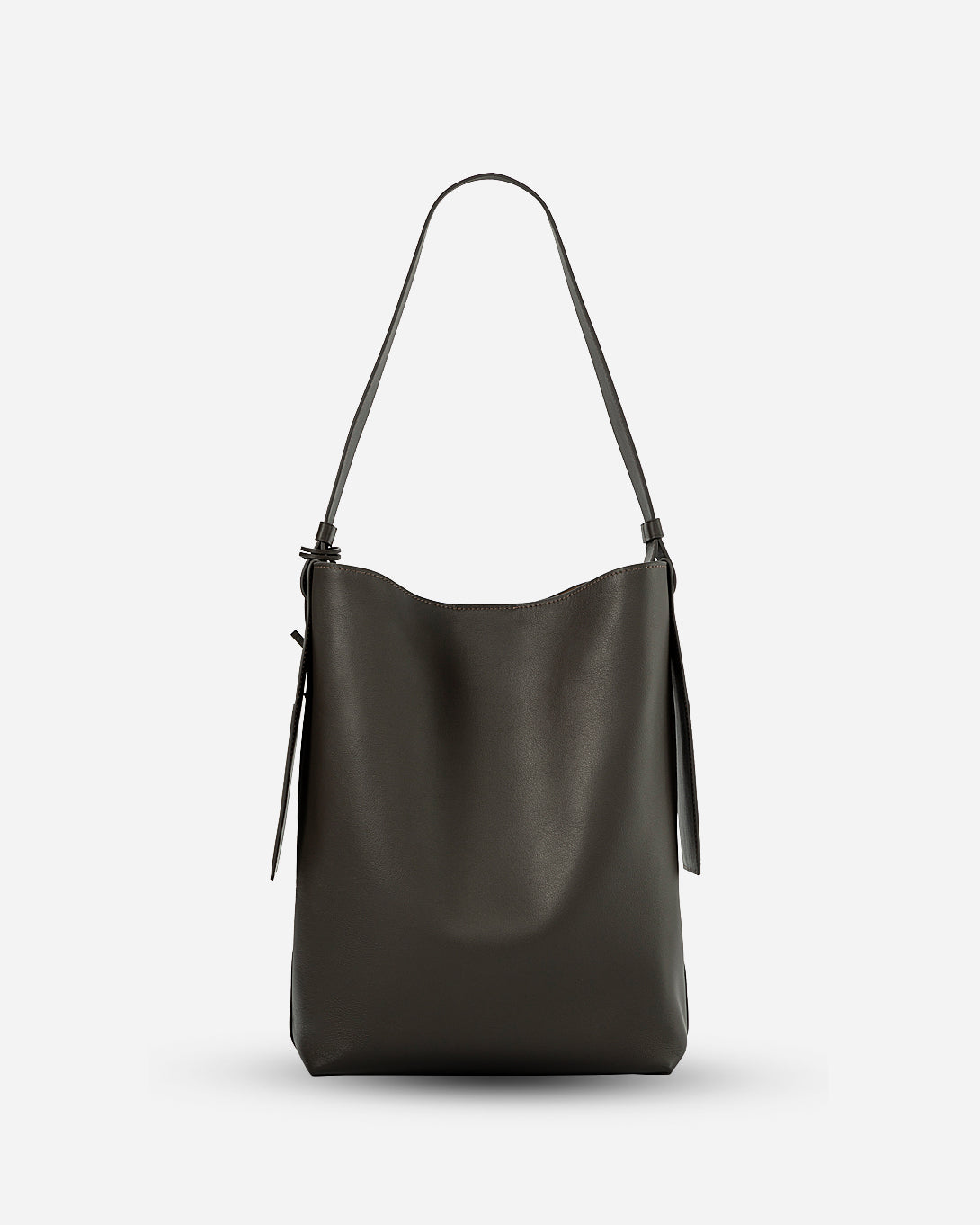 Dark Brown Large Petal Hobo Womens Shoulder and Hand bag