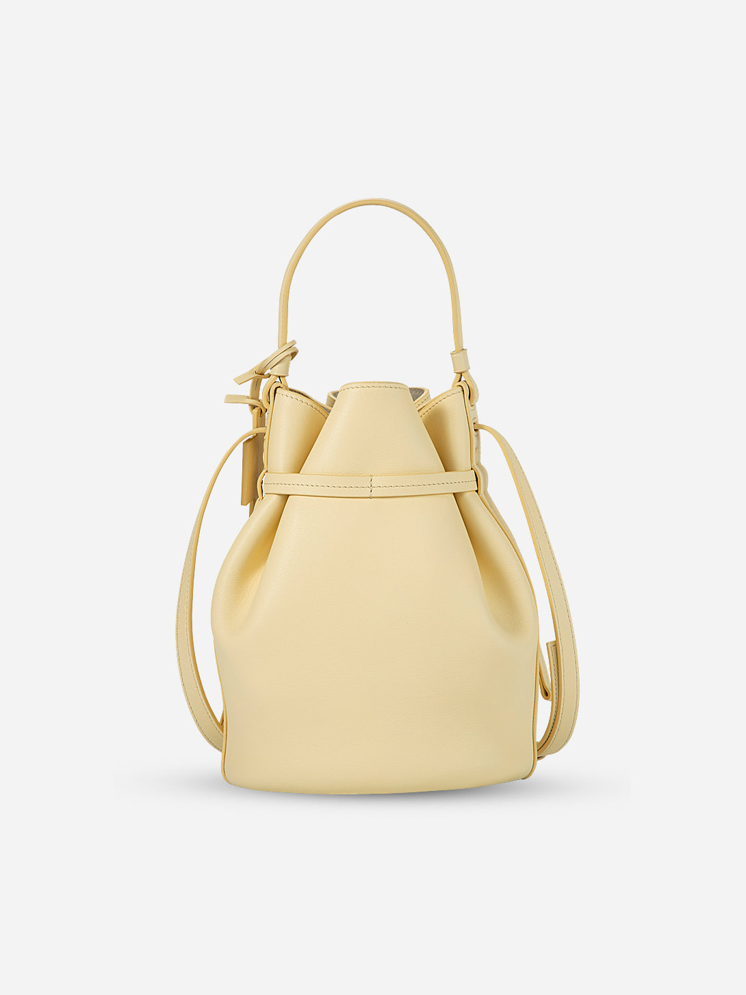 Wax Yellow Medium Bouquet Bucket Lightweight Curved Handle Carry Bag