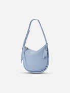 Light Blue Small Slice Hobo Womens Zippered Hand Bag