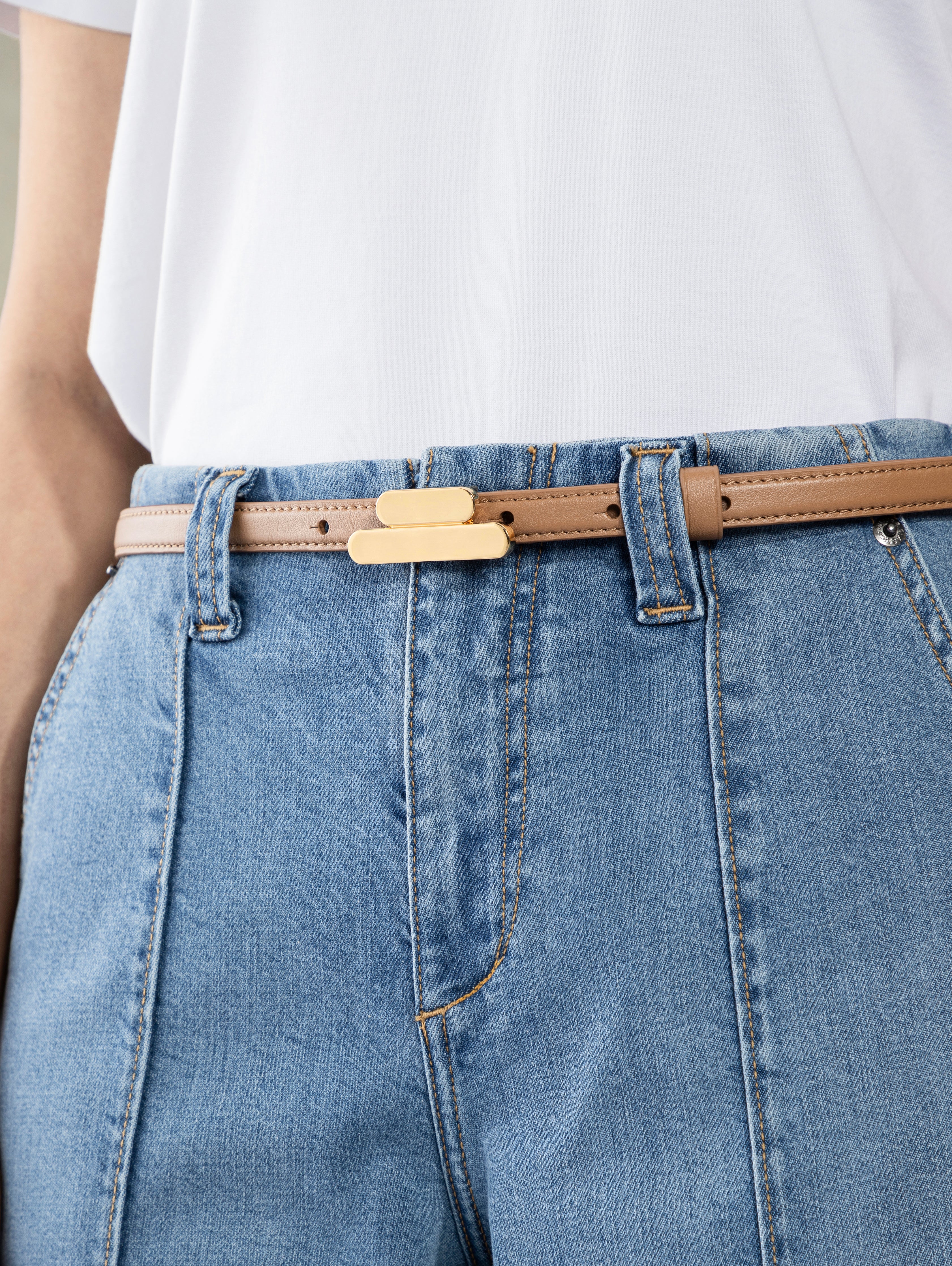 Caramel Bespoke Buckle Belt Womens Pant Belt