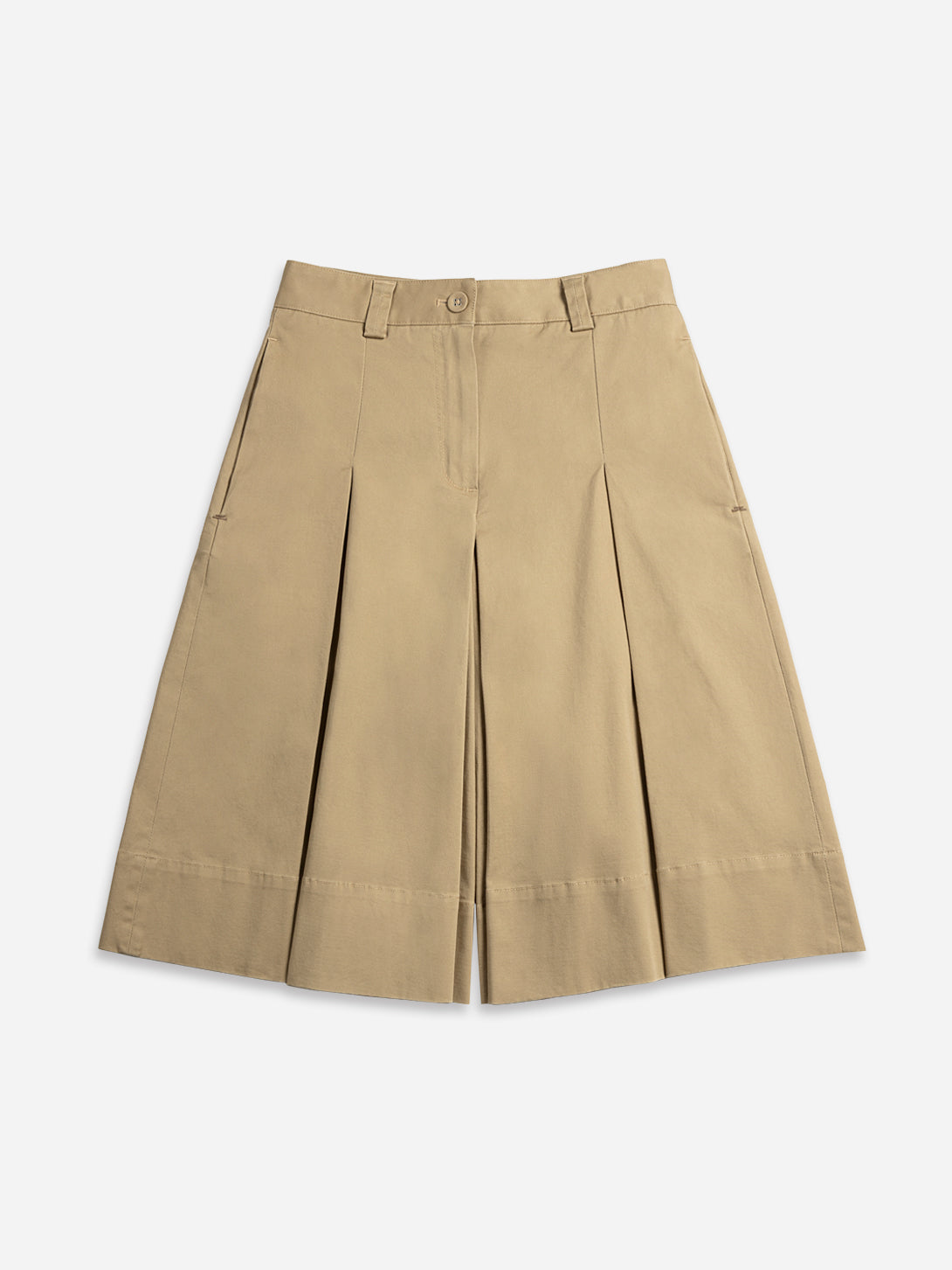 Pleated A-line Culottes