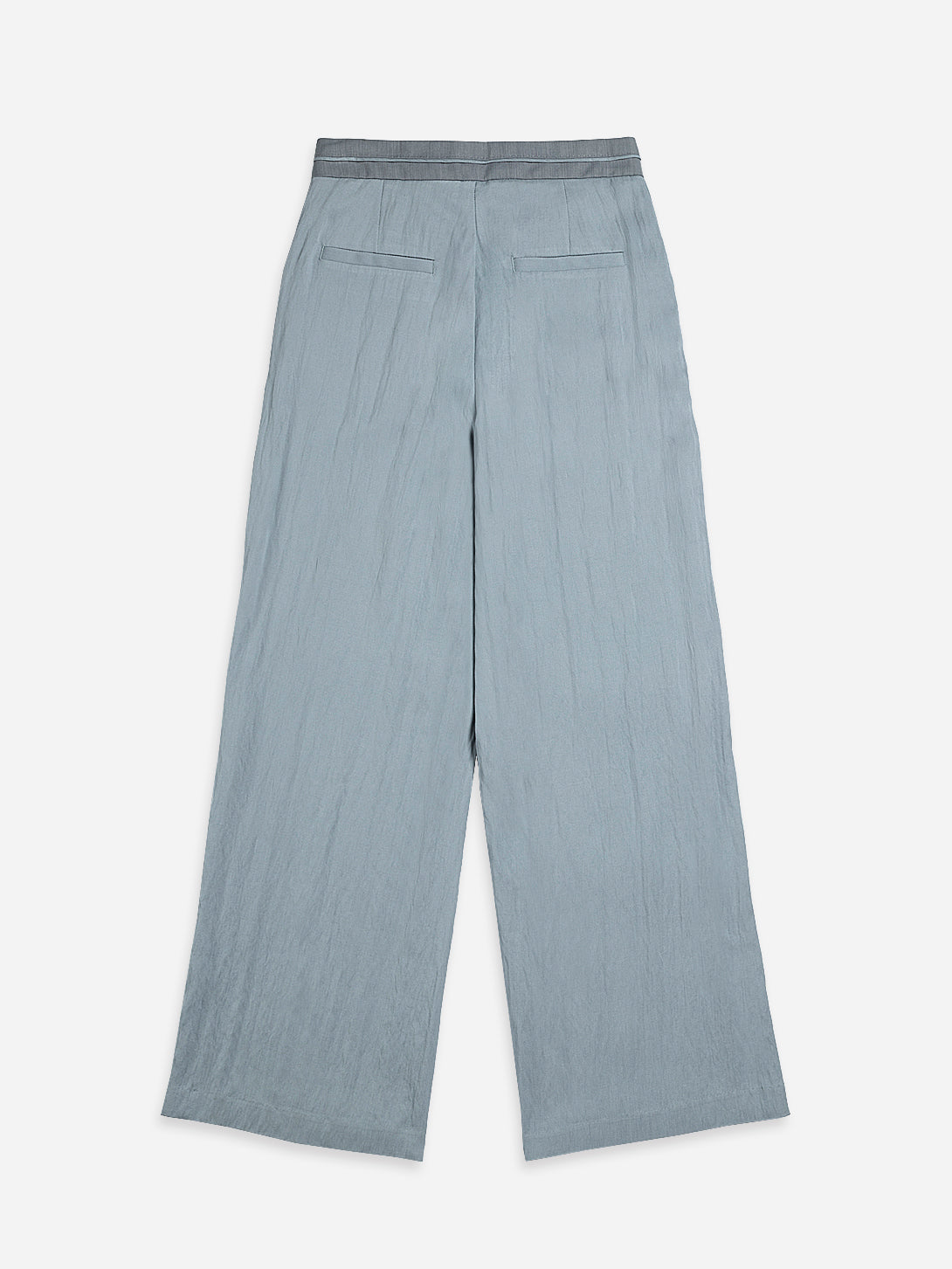 Light Blue Tailor-detailed Trousers Womens Lightweight Slash Pocket Trouser