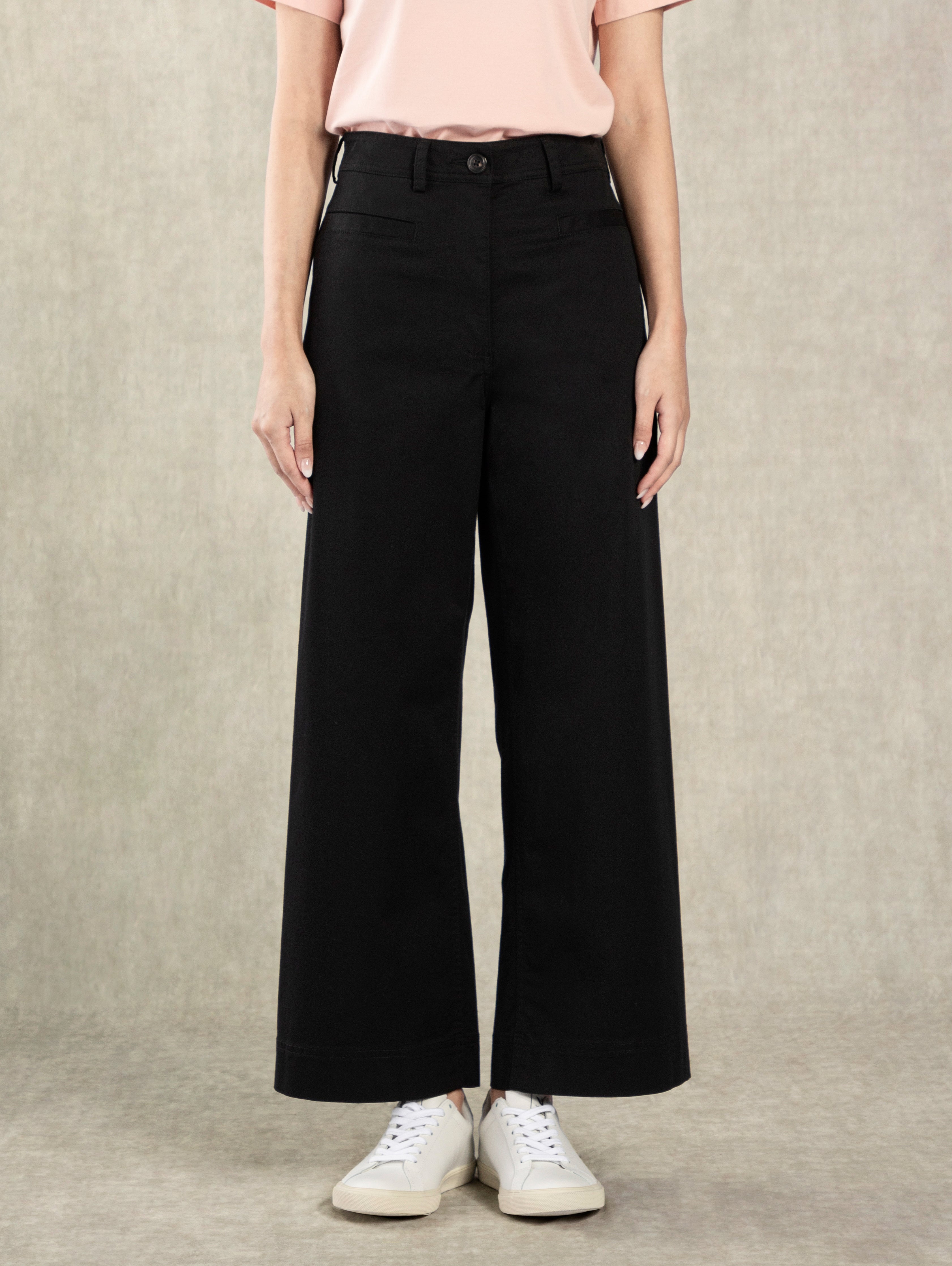 Moonless Night Wide Leg Pants Womens Casual Light Stretch Pant