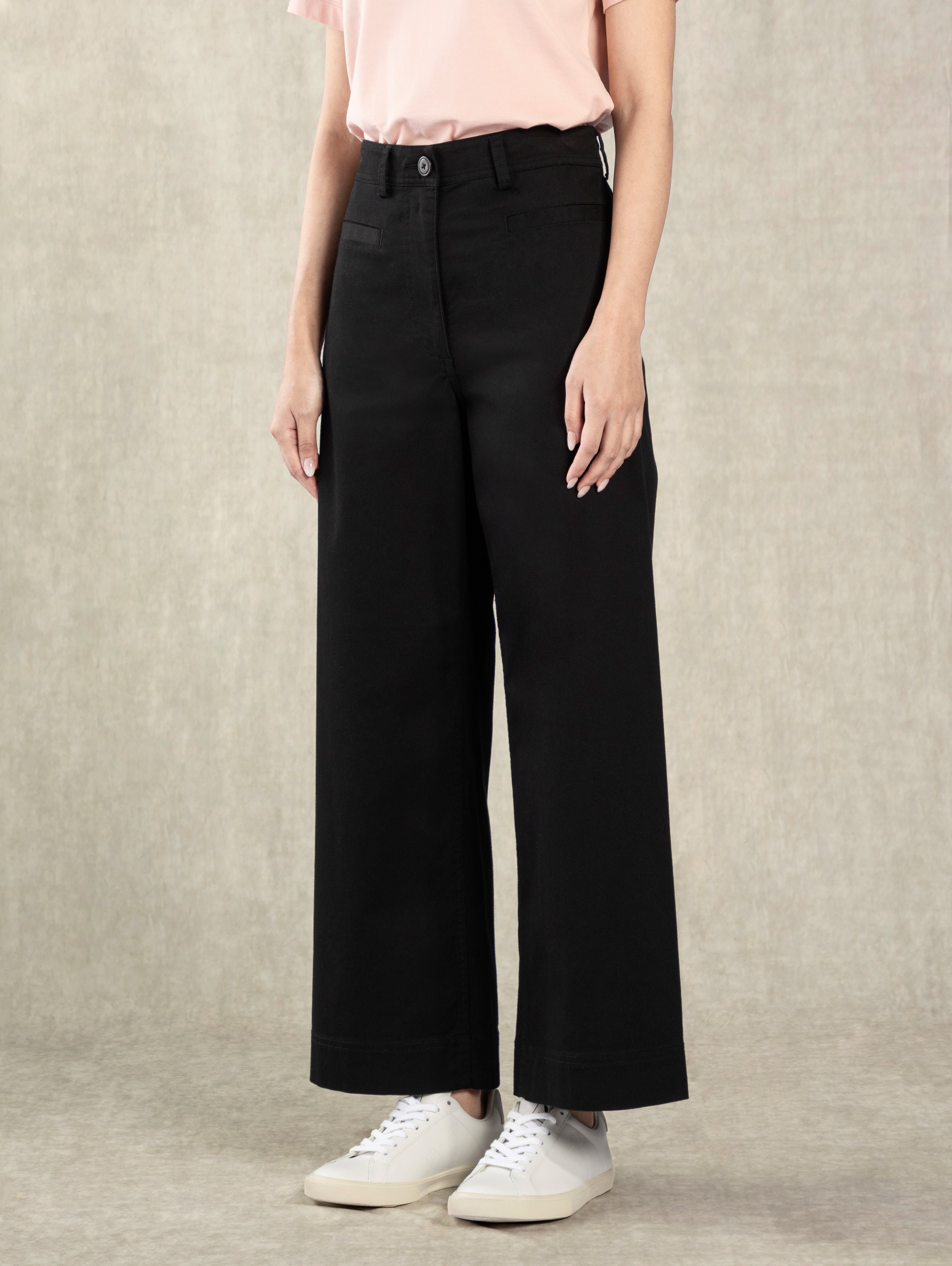 Moonless Night Wide Leg Pants Womens Casual Light Stretch Pant