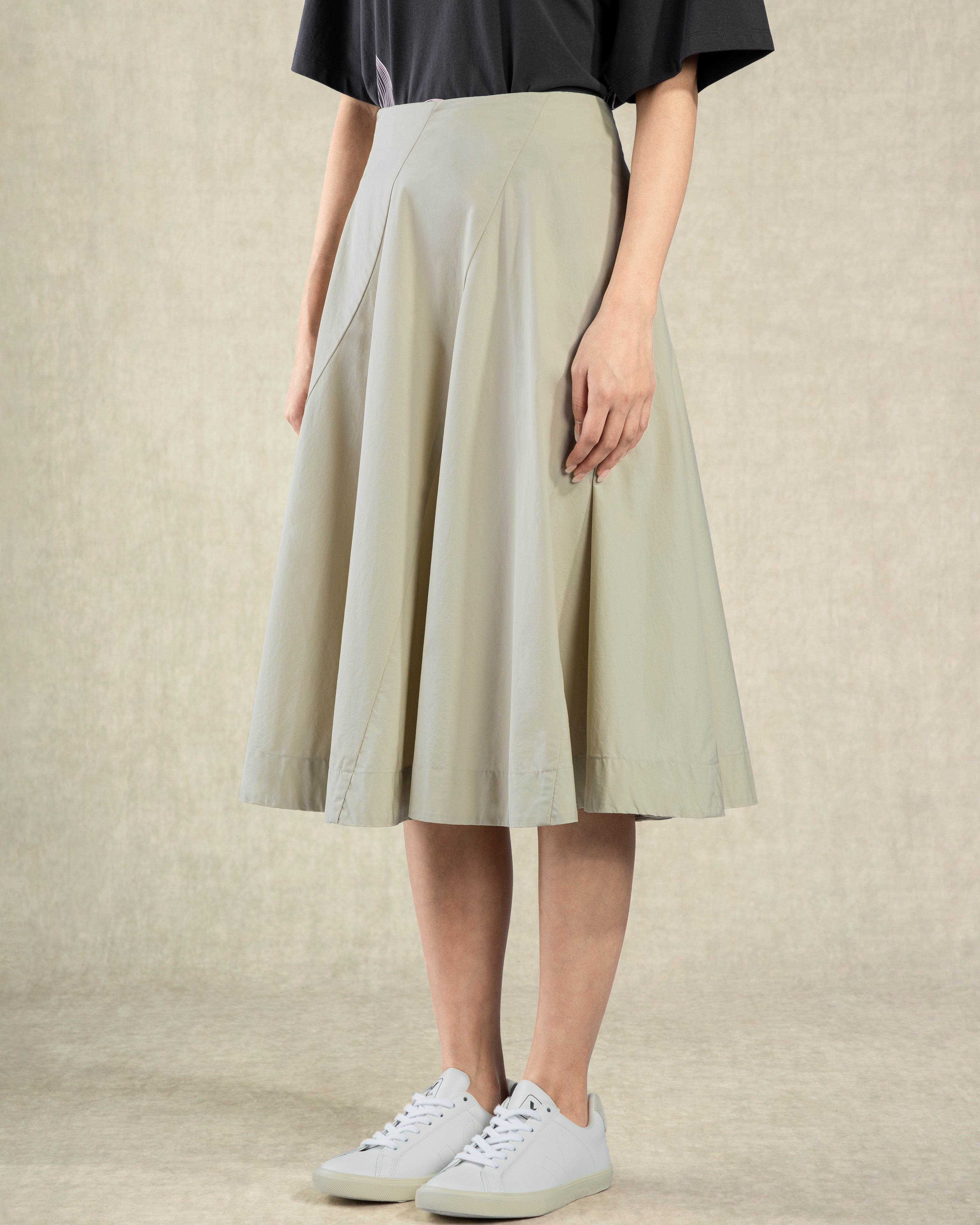 Pumice Stone Spiral Skirt Womens Mid Length Skirt