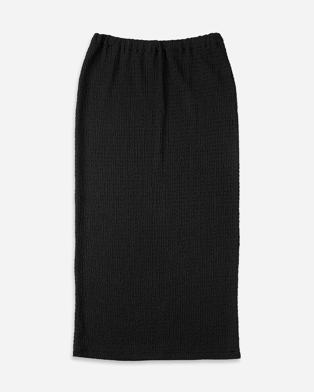 Moonless Night Elastic Waistband Skirt Womens Textured Long Skirt