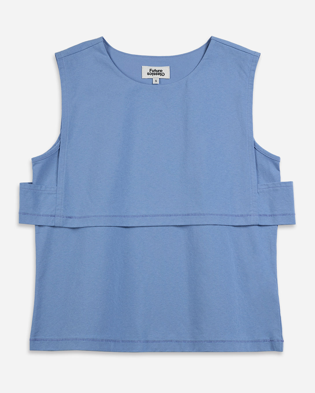 Little Boy Blue Double Layer Tank Womens Sleeveless Summer Shirt