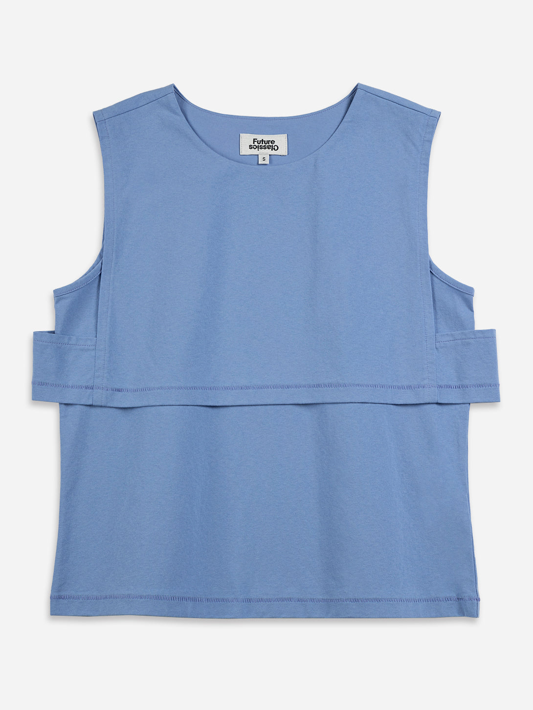 Little Boy Blue Double Layer Tank Womens Sleeveless Summer Shirt