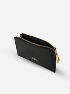 Black Card Case Womens Card and Money Wallet