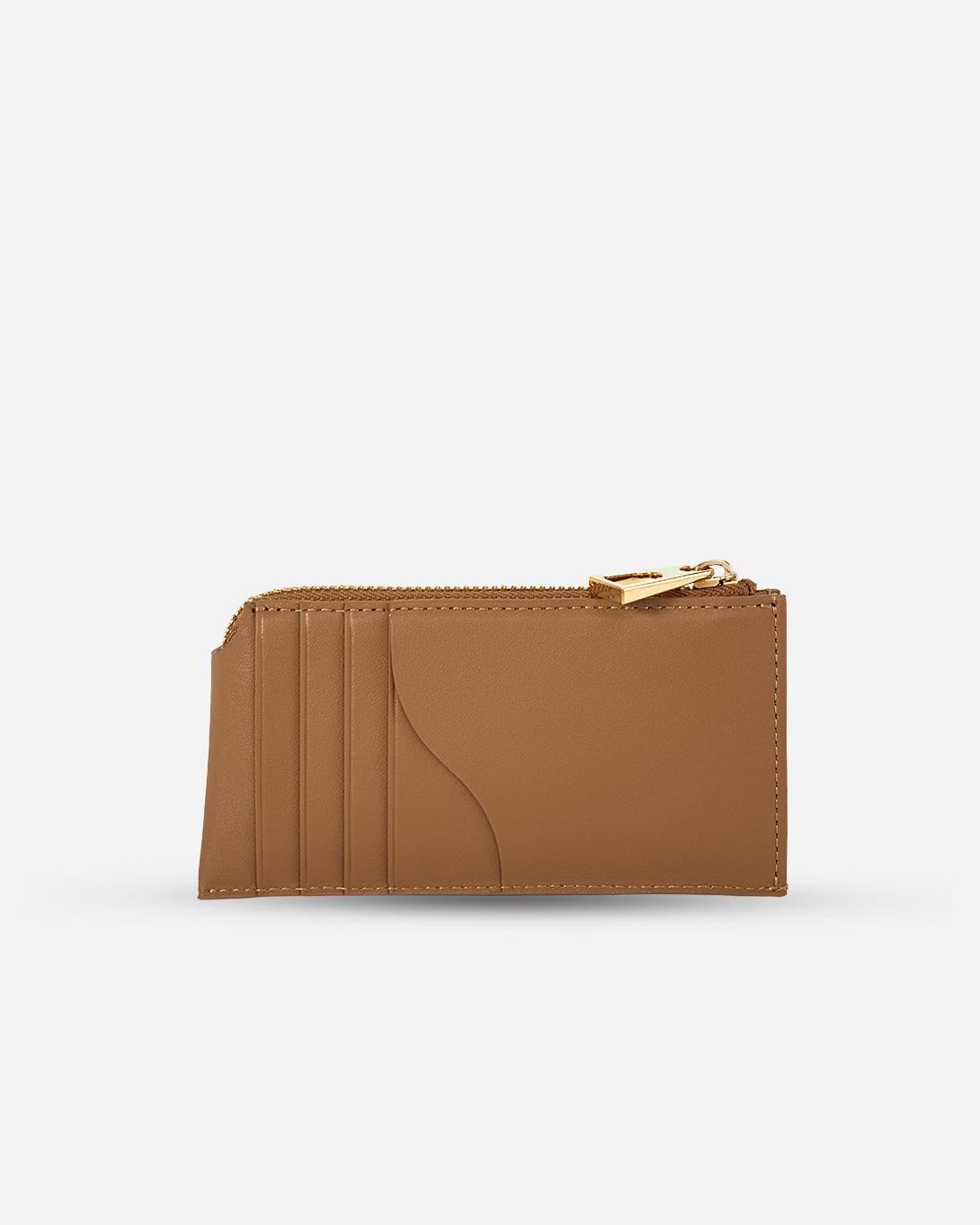 Caramel Card Case Womens Card and Money Wallet