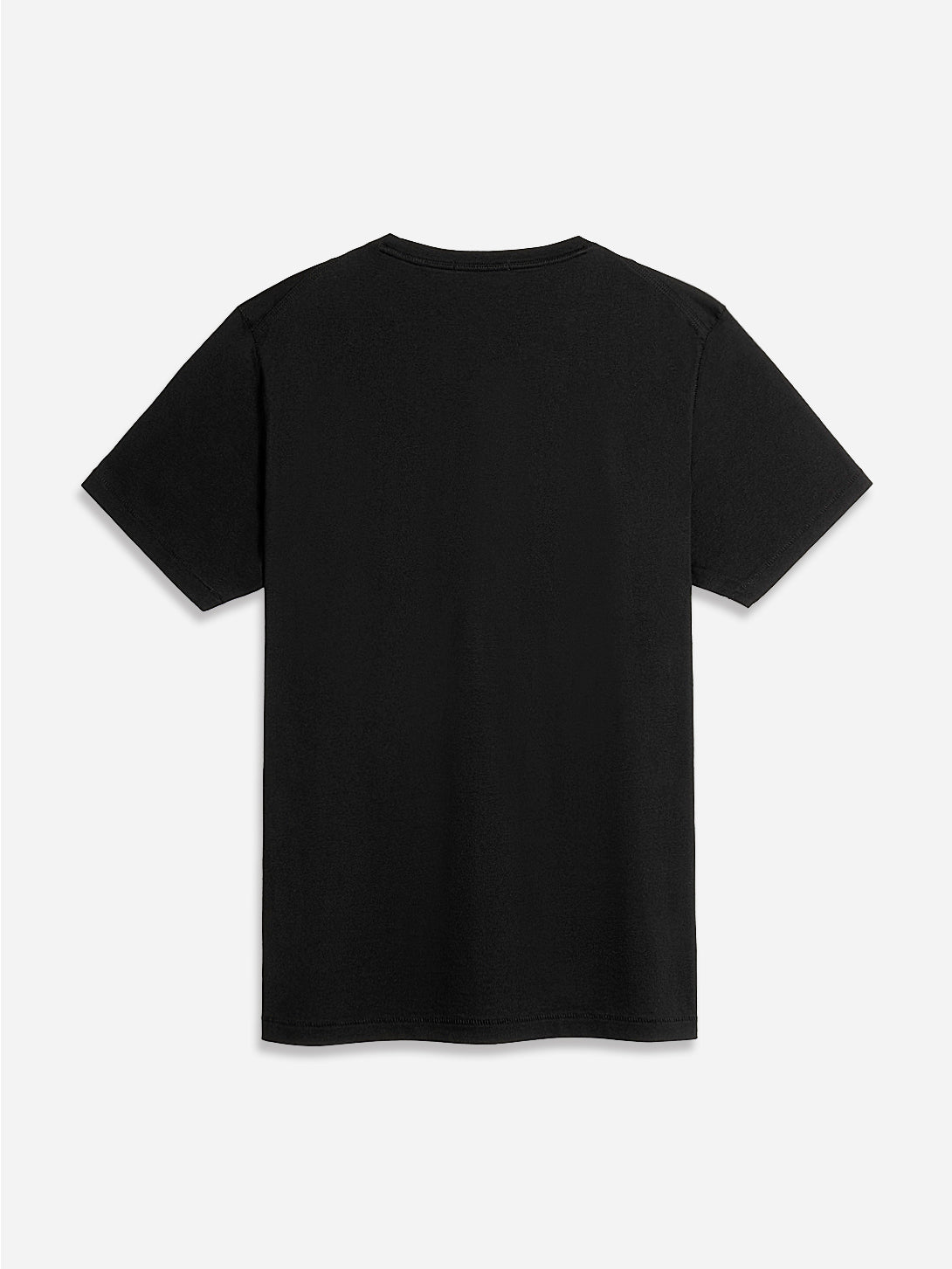 BLACK Village Crew Neck Tee Mens Basic Neutral Logo Short Sleeve Shirts