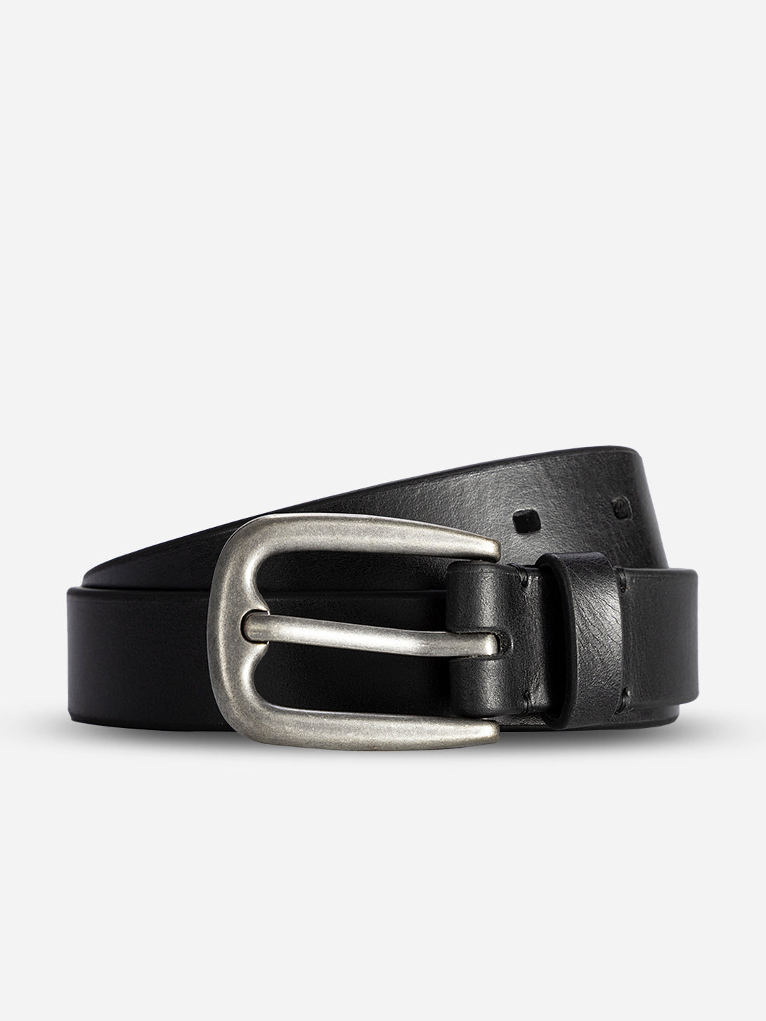 Black Vachetta Belt ONS Vachetta Italian Leather Belt Mens