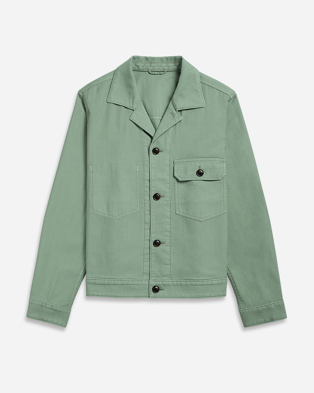 TEA Elliot Garment Dyed Jacket Mens Worker Outerwear Button Closure