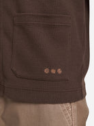 DK BROWN Byron Waffle L/S Cardigan Mens Textured Soft Layering Knit
