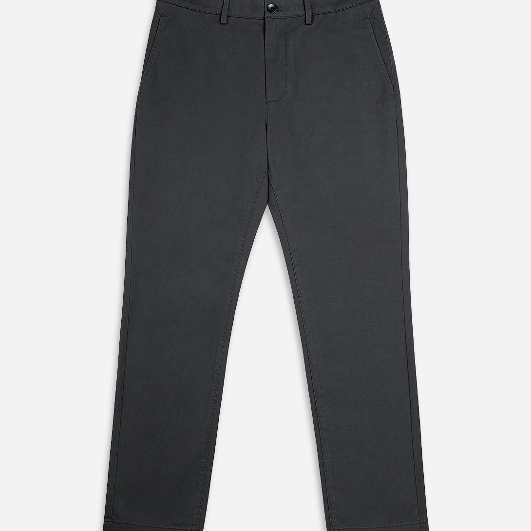 CHARCOAL Rider Stretch Chino Mens Tapered Lightweight Pants
