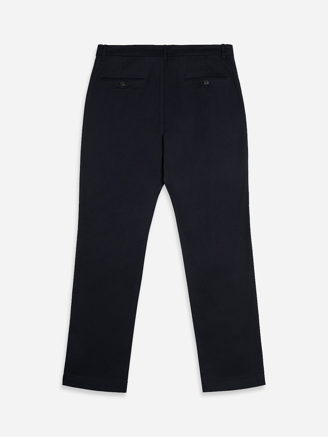 NAVY Niles Stretch Trousers Mens Pleated Relaxed Fit Comfy Stretch