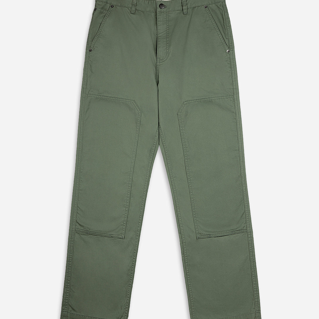 Agave Green Crosby Patch Pants Mens Worker Structured Lightweight
