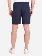 Navy Modern Seersucker Shorts Mens Stretch Lightweight Shorts