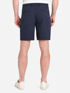 Navy Modern Seersucker Shorts Mens Stretch Lightweight Shorts