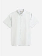 Bright White Fulton Oxford Shirt Mens Button Down Short Sleeve