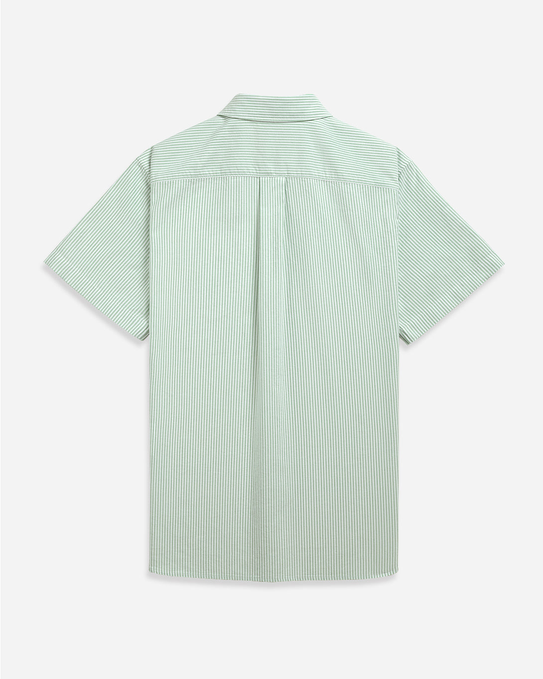 KASHMIR GREEN/WHITE STRIPE Fulton Stripe Oxford Shirt Mens Logo Short Sleeve Button Down