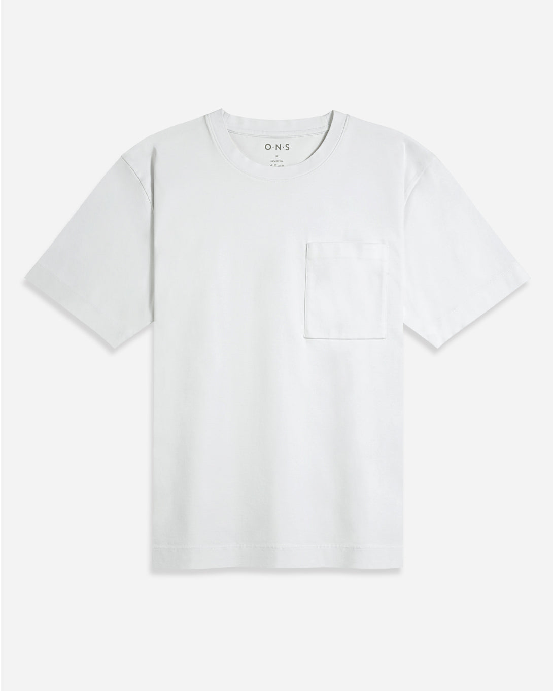 BRIGHT WHITE Baseile Pocket Tee Mens Stretch Breathable Pocket Shirt
