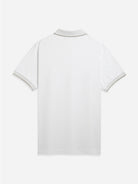 Bright White Bennett Pique Polo Mens Seasonal Shirt Two Toned