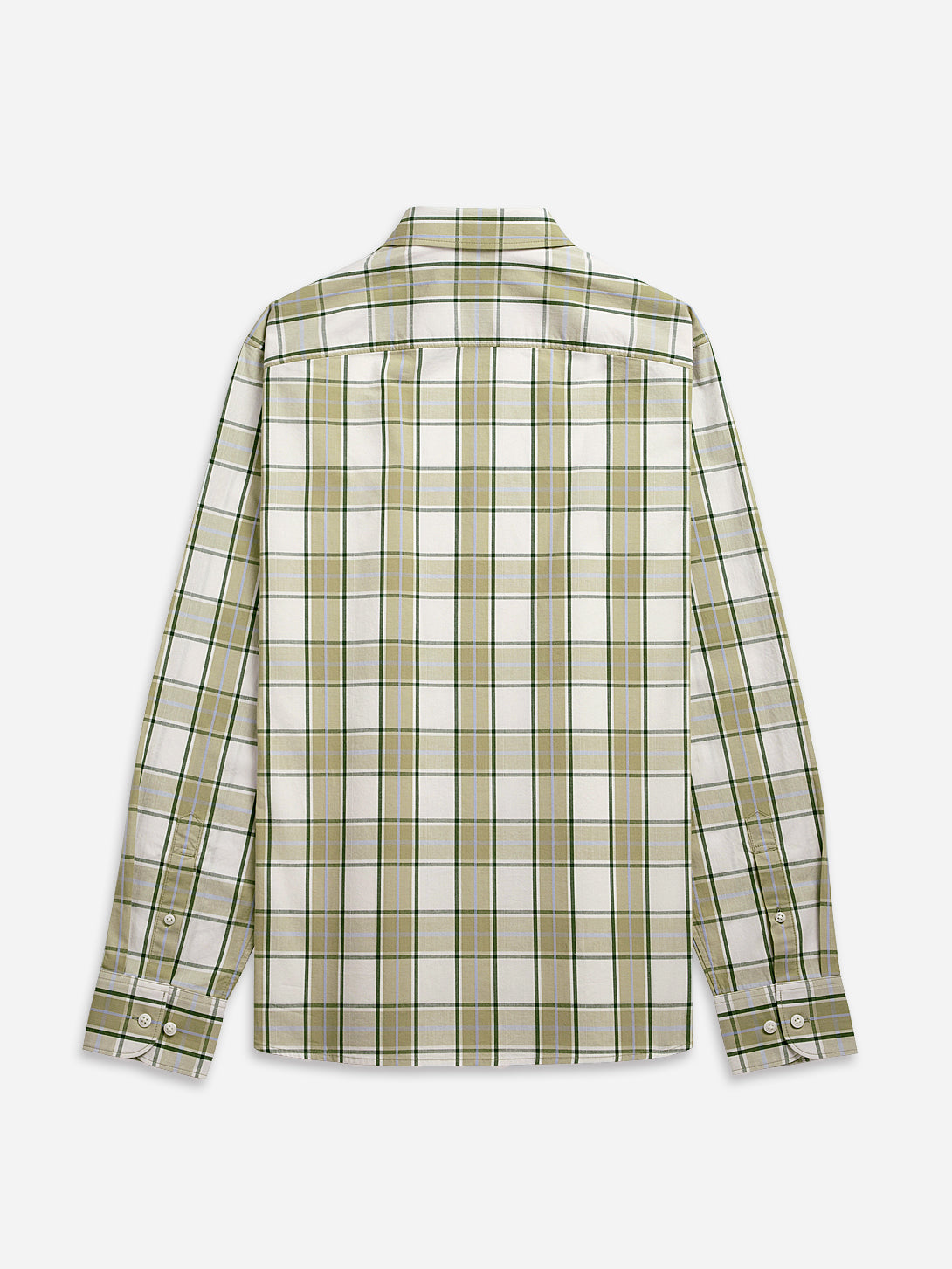 OFF WHITE/DK PINE CHECK Fulton Check Shirt Mens Button Down Plaid Long Sleeve