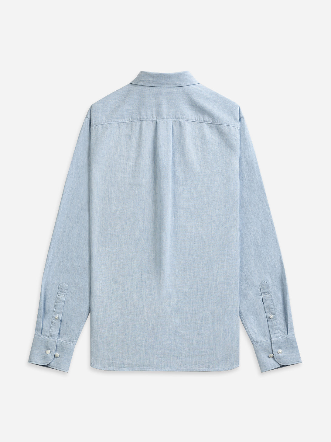 LT BLUE HEATHER Fulton Heather Oxford Shirt Mens Button Down All Season Long Sleeve