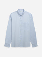 LAVENDER BLUE/WHITE STRIPE Vance Stripe Oxford Shirt Mens Button Down Pocket Shirt