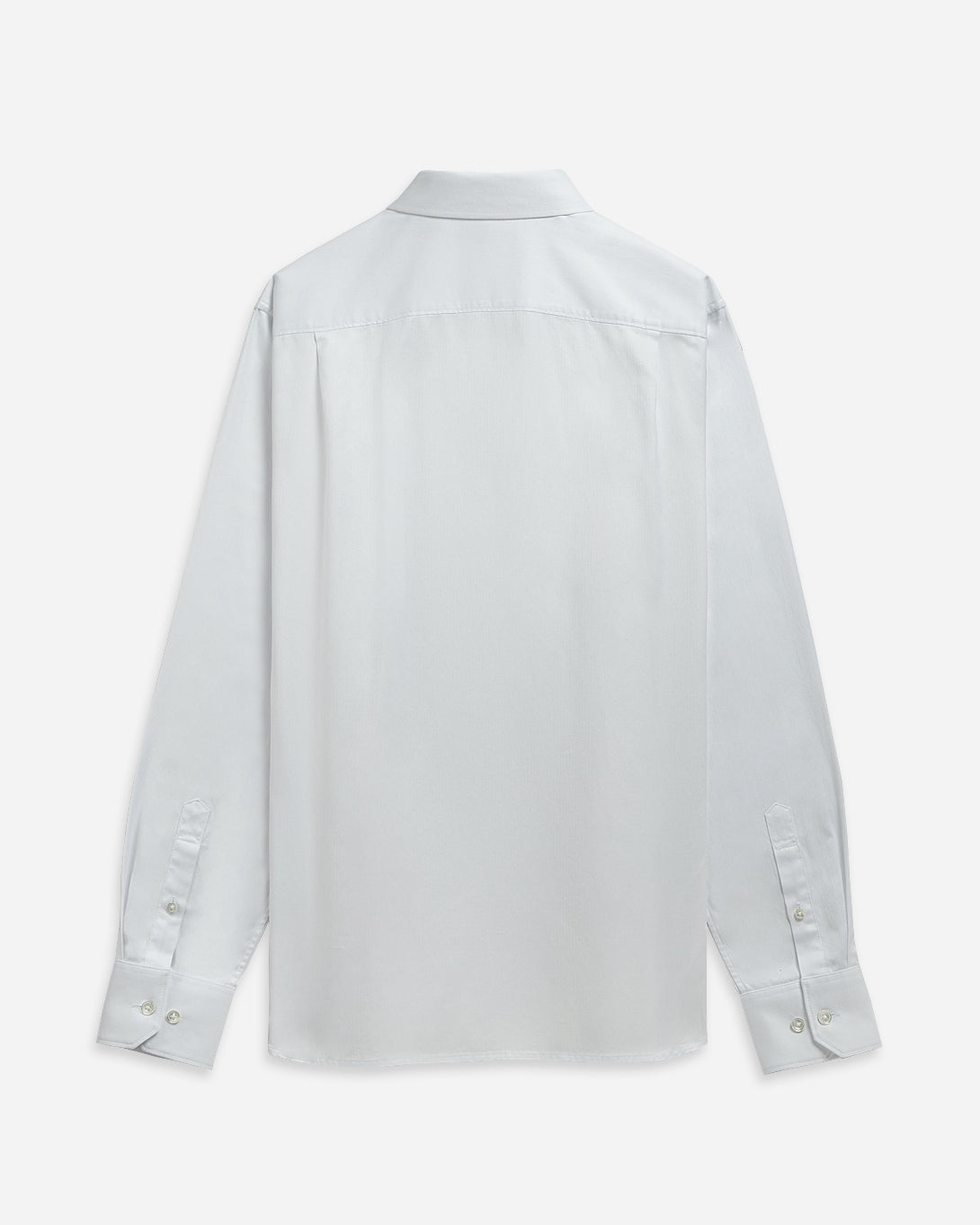 BRIGHT WHITE Adrian Herringbone Shirt Button Up Point Collar