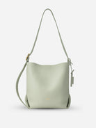 Seaweed Green Medium Fold Hobo Womens Shoulder Bag Womens Leather Carry Bag 