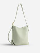 Seaweed Green Medium Fold Hobo Womens Shoulder Bag Womens Leather Carry Bag 
