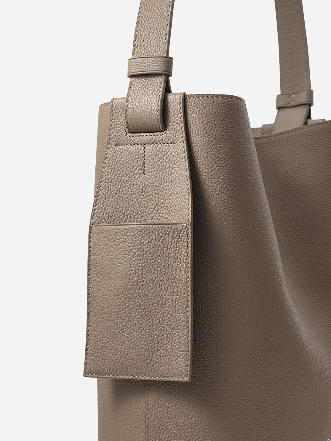 Lt Cedar Oversized Petal Hobo Womens Handbag Leather Brown Bag 