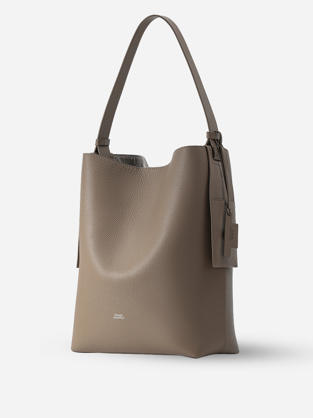 Lt Cedar Oversized Petal Hobo Womens Handbag Leather Brown Bag 